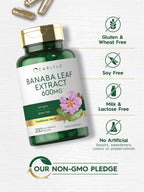 Carlyle Extracto de Hoja de Banaba - 200 Cápsulas
