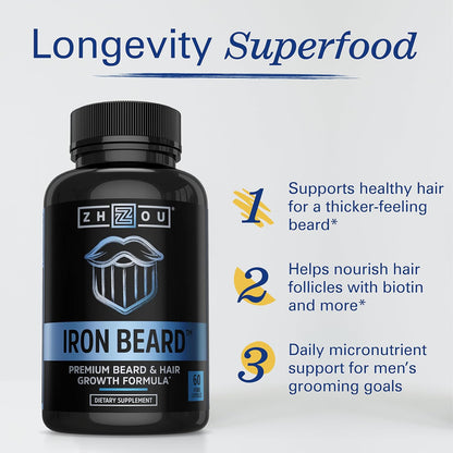 Zhou Iron Beard - Vitaminas para el – La vitamina B12 contribuye a la formación normal de glóbulos rojos y al – Image 3