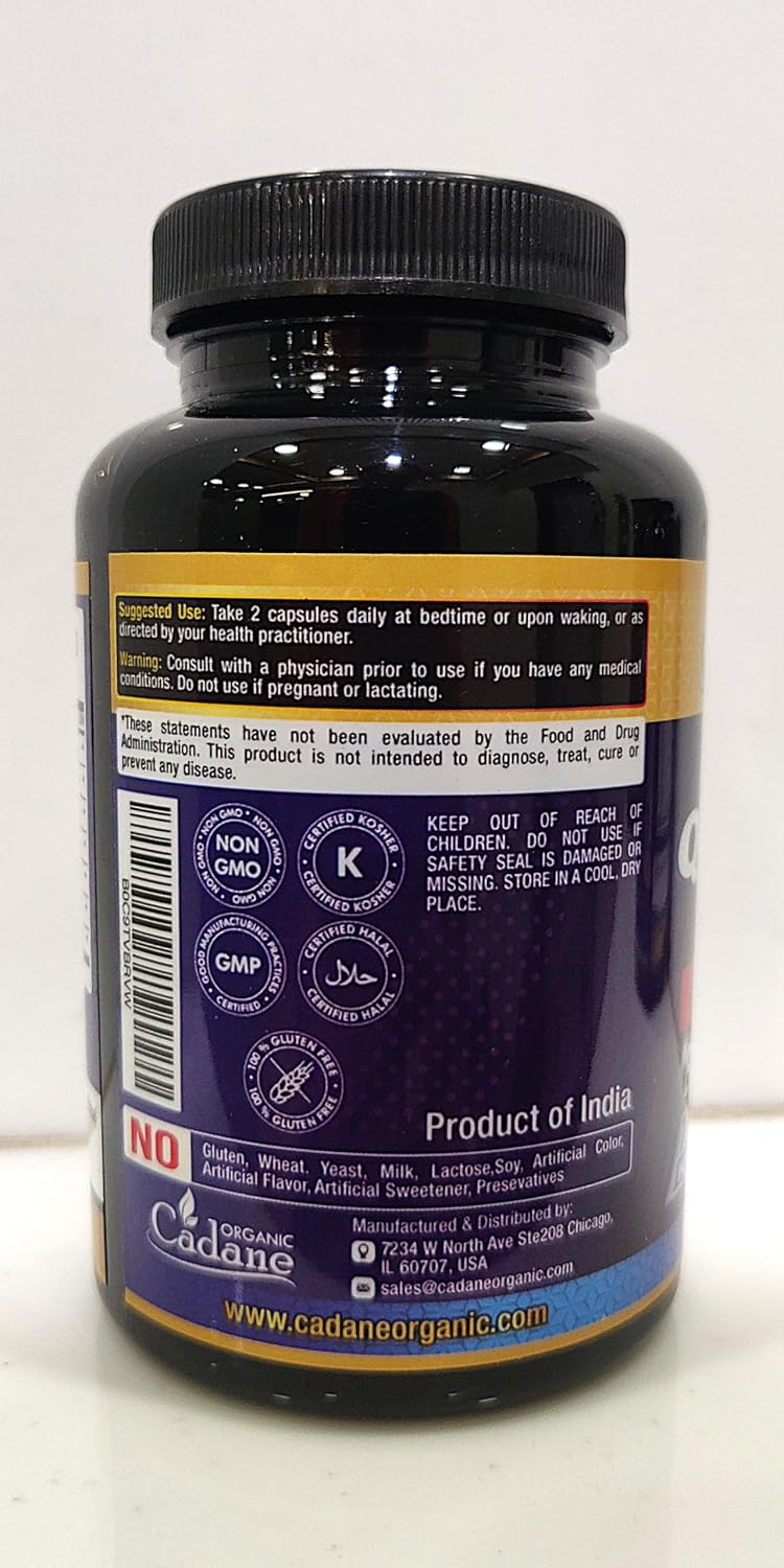 Organic Cadane Quercetin Suplemento Orgánico - 60 Cápsulas Superfood