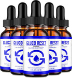 Vitavault Gluco Reset Drops - Maximum Strength, All Natural Formula (5 Pack)