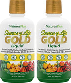 NaturesPlus Source of Life GOLD Multivitamínico Líquido - 2 Pack (2 x 887 ml)