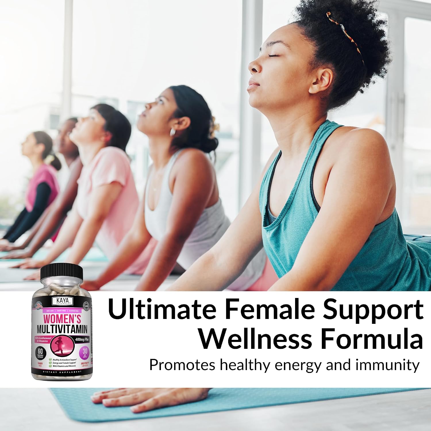 Kaya Naturals Multivitamínico para Mujeres – 60 Cápsulas