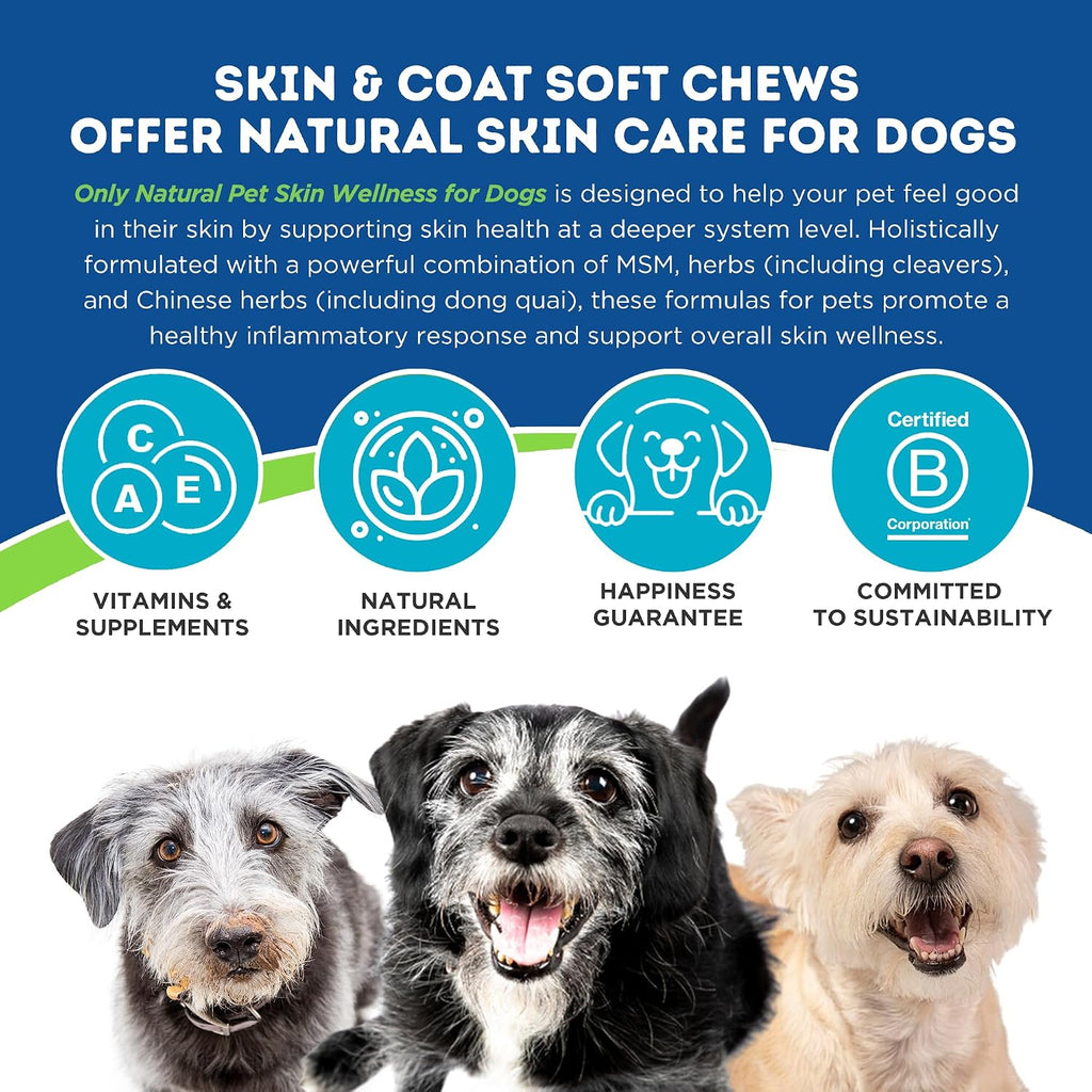 Only Natural Pet Skin Wellness Soft Chew 60 unidades