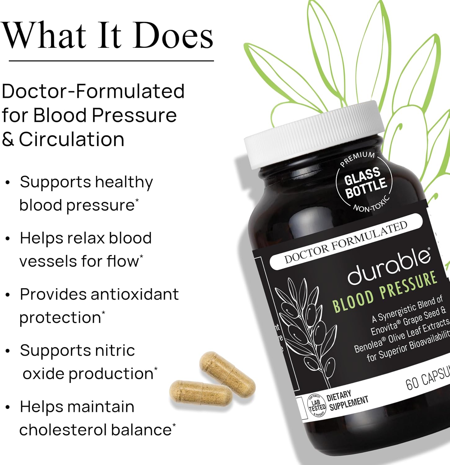 Durable Blood Pressure - Benolea Olivo y Enovita Uva