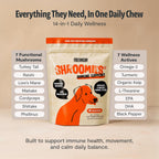 FreshCap Shroomies: Suplemento de setas para perros, 180 uds