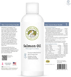 Wholistic Pet Organics Aceite de Salmón Salvaje de Alaska para Perros y Gatos - Omega 3 Liquido - 4 oz