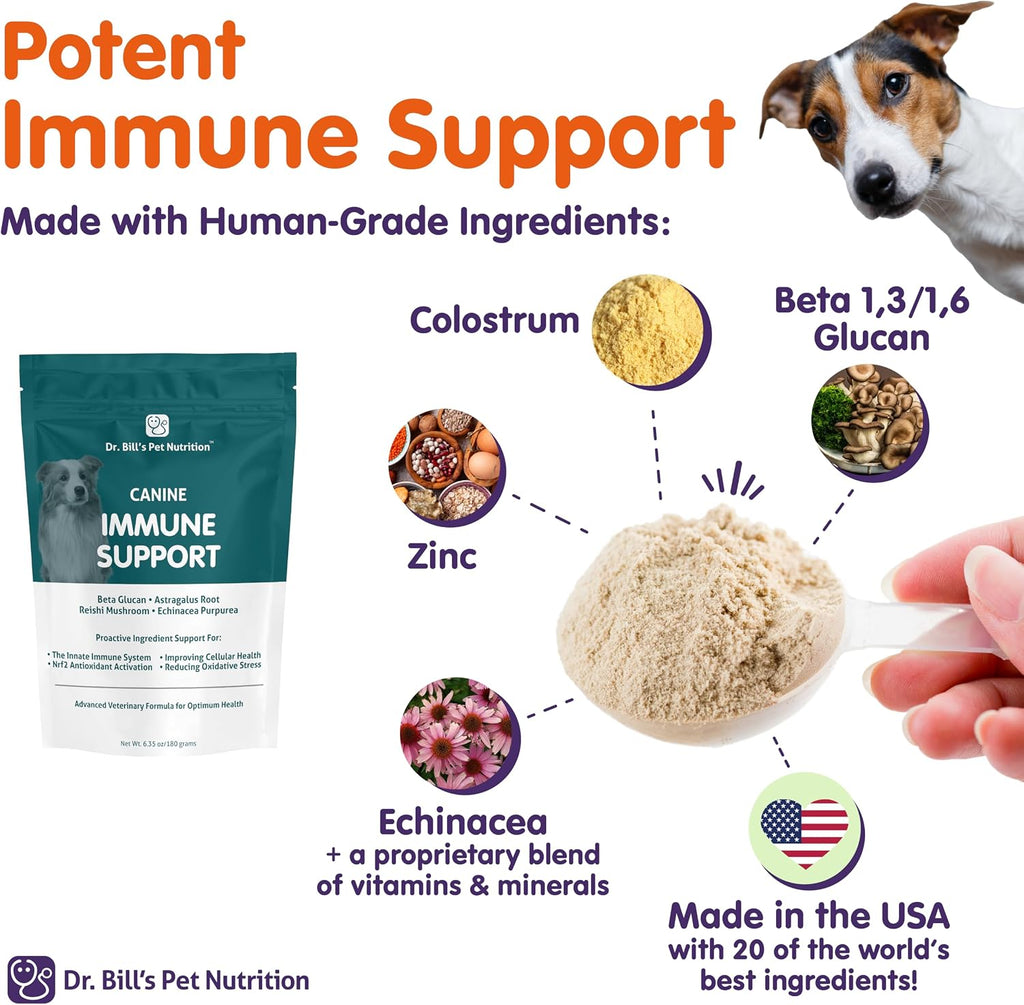 Dr. Bill’s Immune Support – Complemento Inmunitario para Perros en Polvo