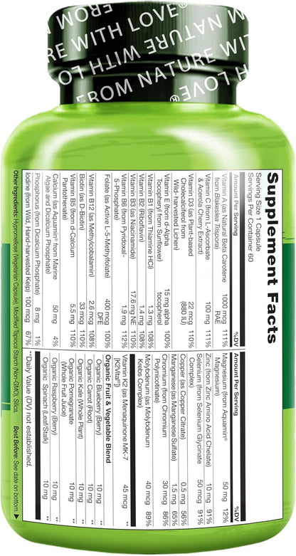 NATURELO Multivitamínico para Hombres - – Vitamina E (d-alfa-tocoferol) de girasol: Antioxidante natural que – Image 8