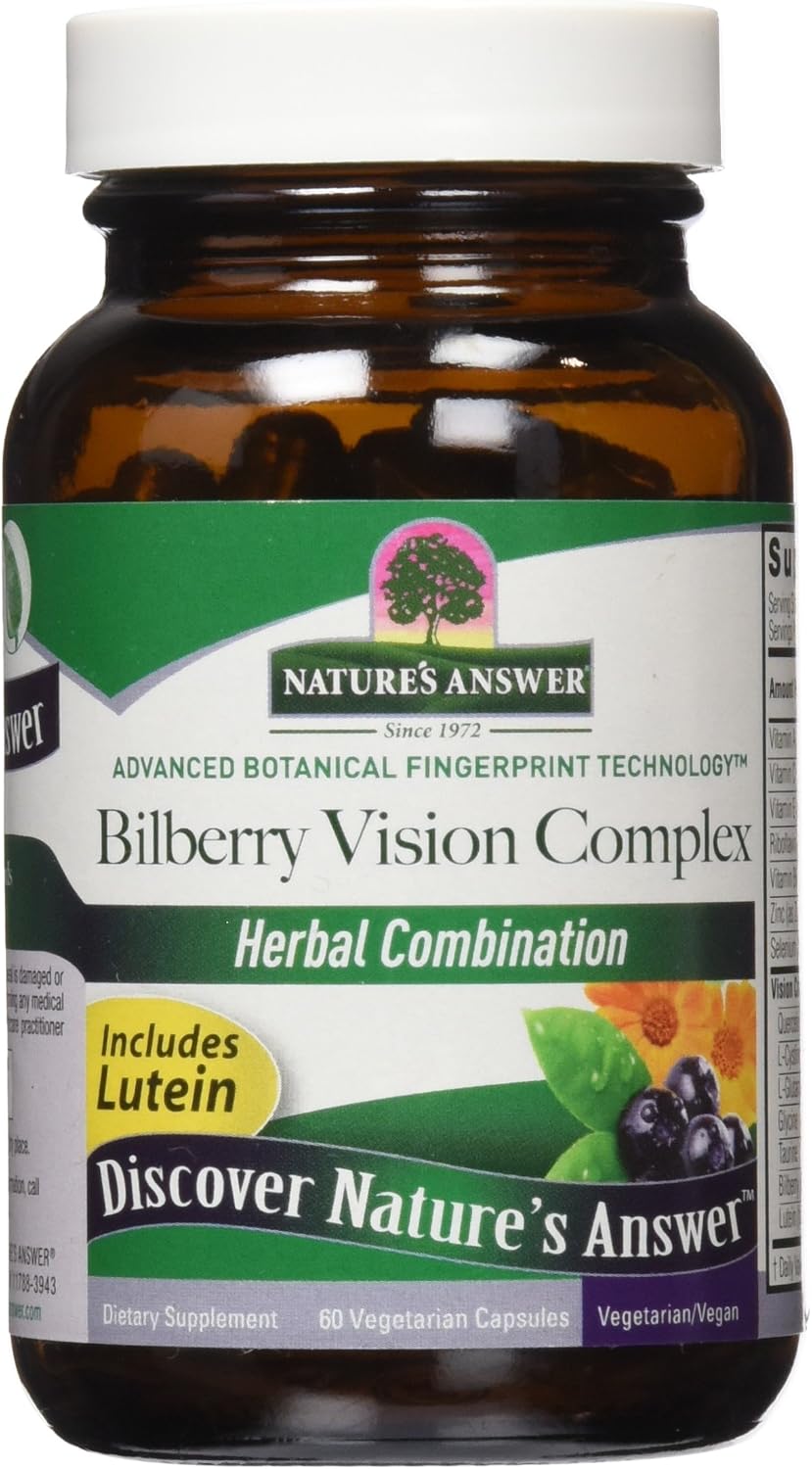 Nature's Answer Complejo de Visión de Arándano - 60 Cápsulas Vegetarianas