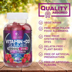 Suplemento de Vitamina D3 en Gominolas - 5000 UI por ración (120 gominolas)