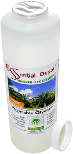 Glicerina Vegetal - 1 Pinta (473 ml) - VG de Palma Sostenible RSPO - No GMO - Kosher - Halal - Grado Farmacéutico USP - Envase HDPE con Sello de Seguridad