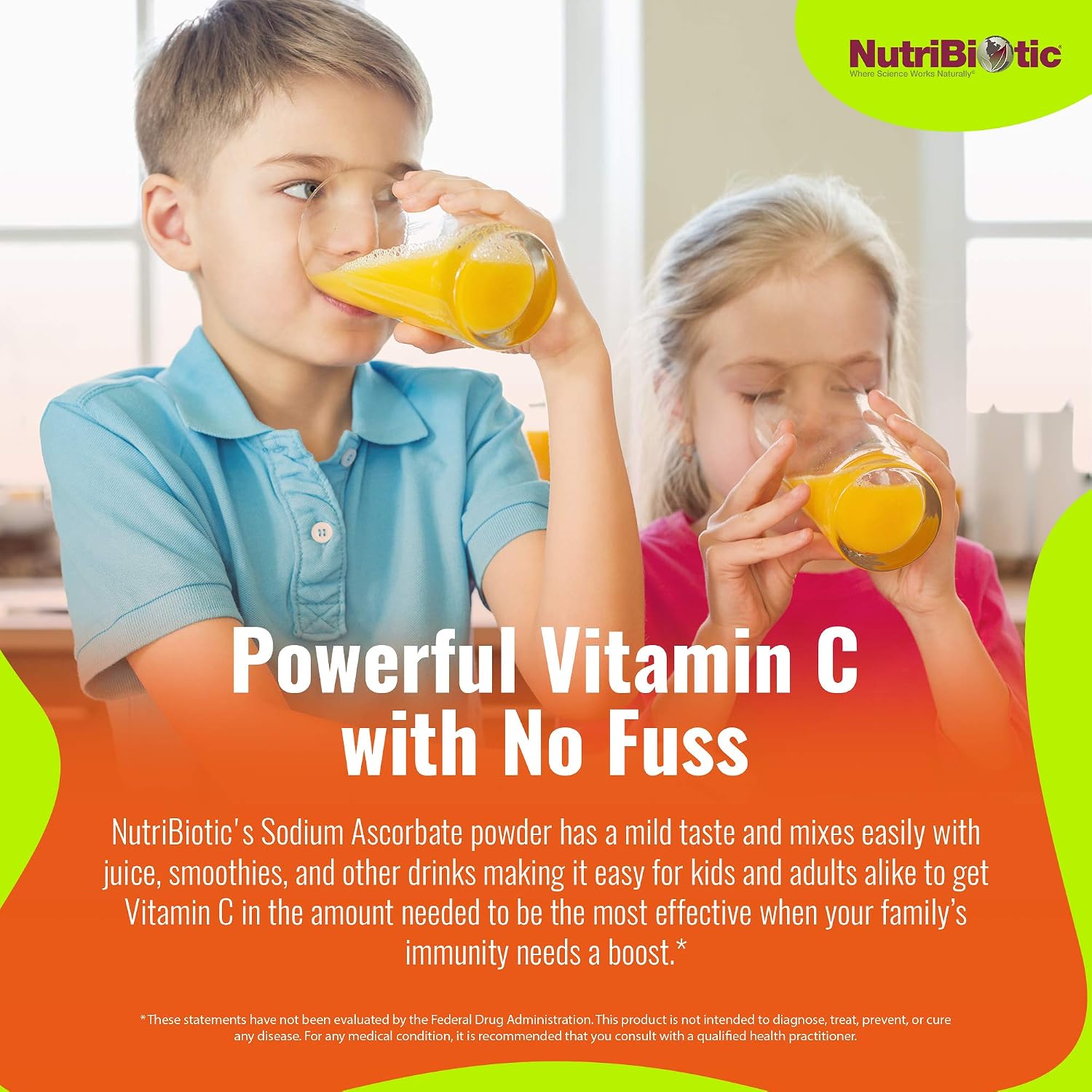 NutriBiotic - Sodium Ascorbate Vitamin C Powder, 2.2 Lb (1 kg)
