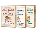 Ryan Holiday The Stoic Virtues Series 3 Books Collection Set - Courage Is Calling; Right Thing, Right Now; Discipline Is Destiny
