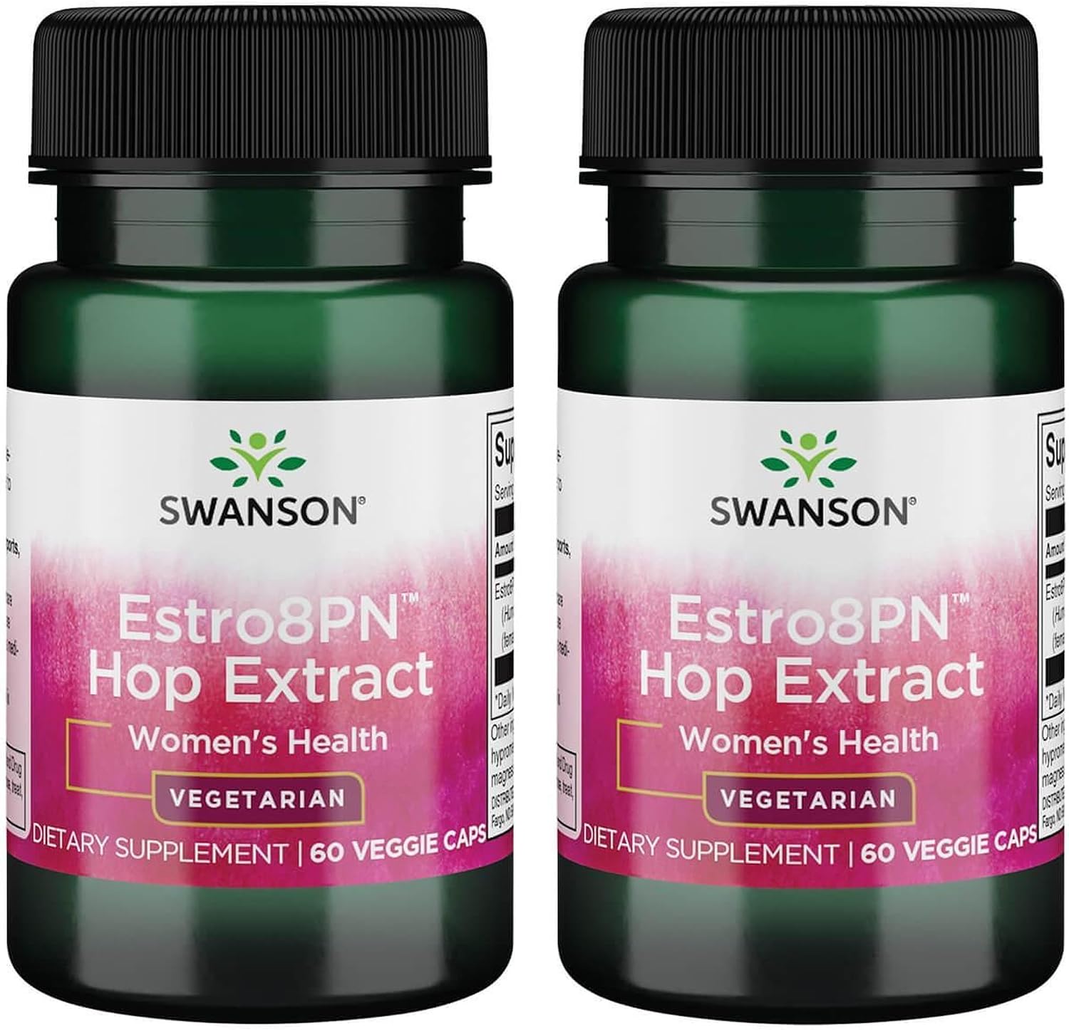 Swanson Estro8Pn Extracto de Lúpulo 10 mg - 60 Cápsulas Veganas (Pack de 2)