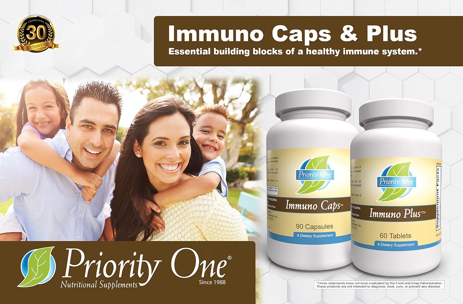 Priority One Vitamins Immuno Caps 90 Cápsulas – Apoyo al Sistema Inmunitario