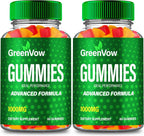 GreenVow Hemp Gummies - Suplemento Natural en Gominolas para el Bienestar General (2 Pack)