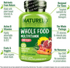 NATURELO Multivitamínico para Adolescentes (Chicas y Chicos), 120 Cápsulas, Multivitamínico de Alimentos Integrales con Minerales, No Transgénico, Vegetariano