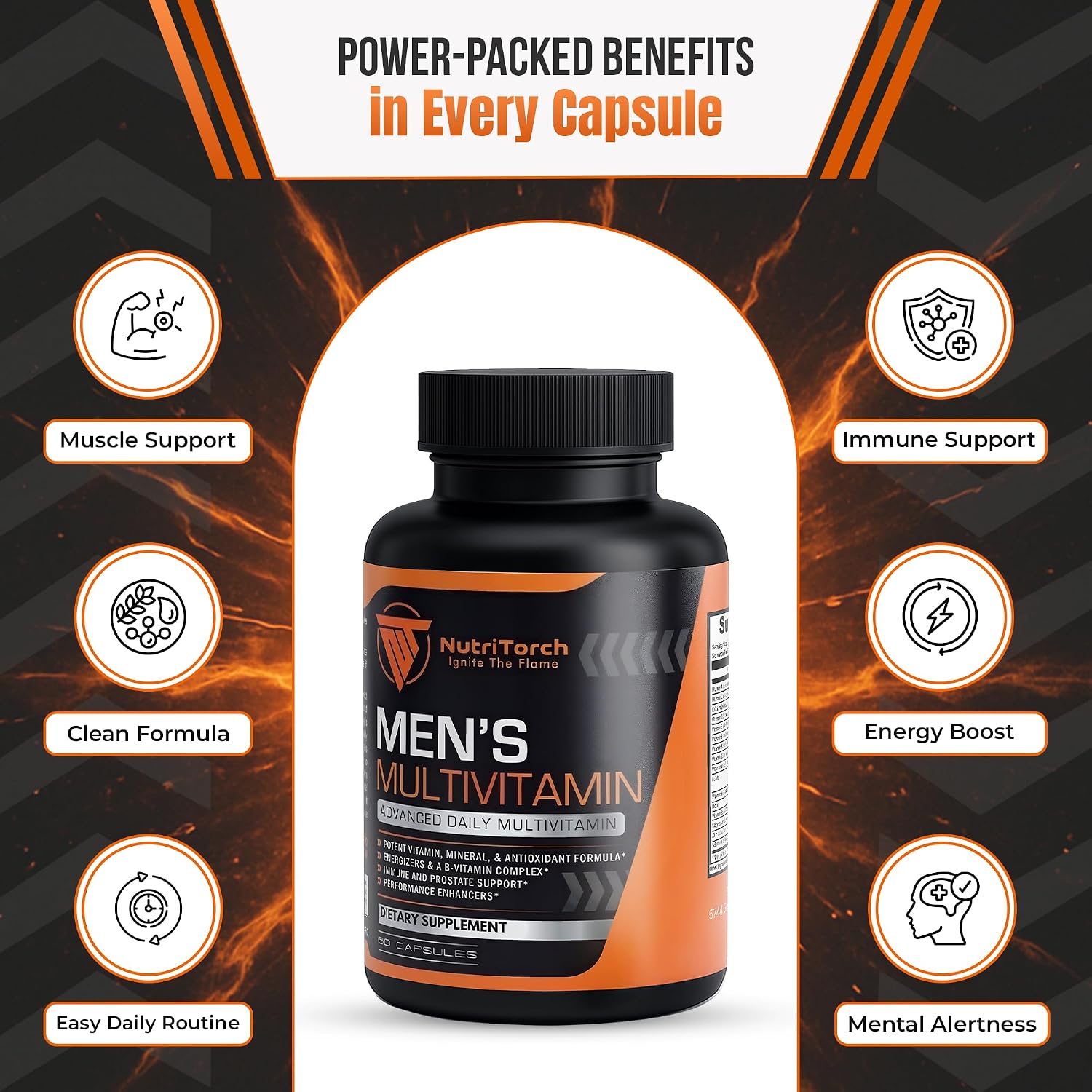 NutriTorch Multivitamínico para Hombres – 60 Cápsulas
