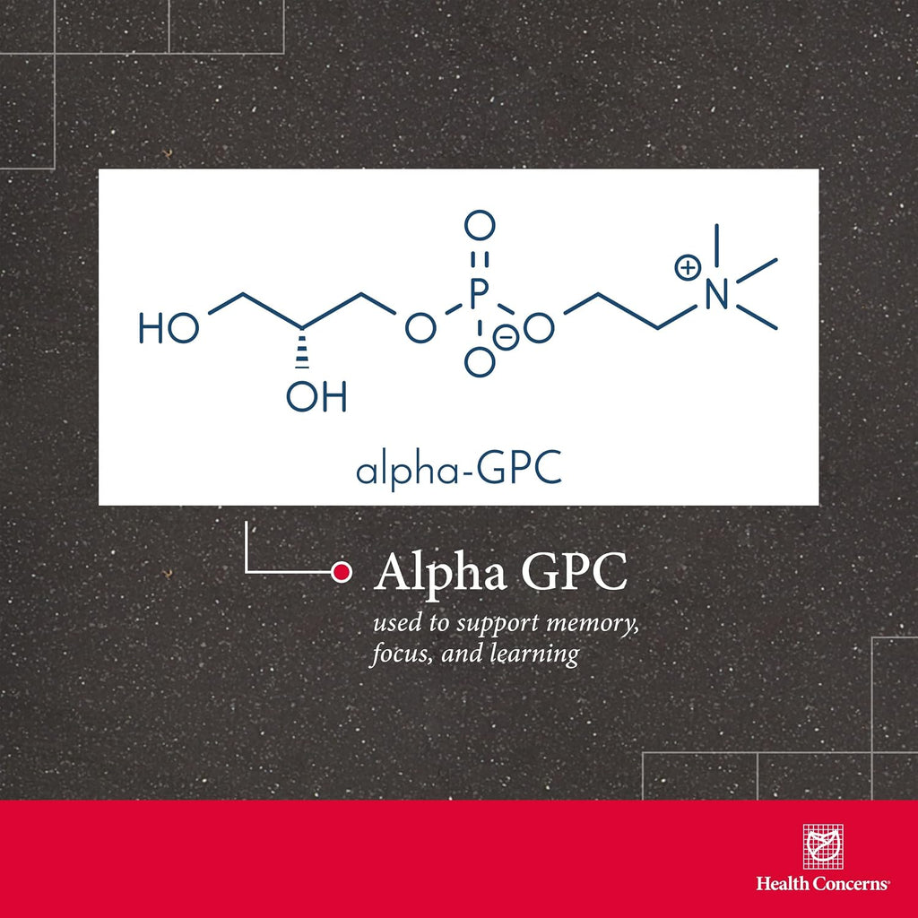 Health Concerns Cogni-Spark – Apoyo Cognitivo con Alfa-GPC – 30 Cápsulas