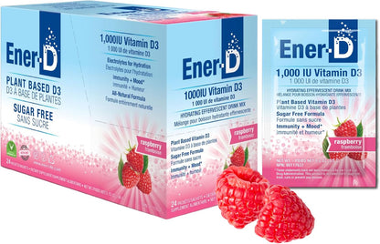 Ener-D Sugar Free Multivitamin Drink Mix - – Vitamina D3 (1000 UI): Contribuye al funcionamiento normal del – Image 1