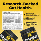 Doc Itchy: Golosinas probióticas Itch Recovery para perros - L. Sakei y L. Paracasei - 90 unidades
