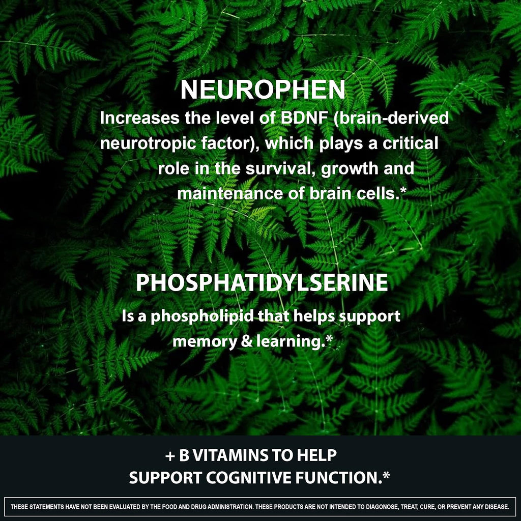 NeuroPhen Suplemento Potenciador Cerebral Nootrópico - 60 Cápsulas