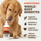 Back 40 Dogs Aceite de Pescado Salvaje de Alaska para Perros y Gatos - 473 ml