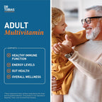 Dr. Tobias Multivitamínico para Adultos - Hombres y Mujeres - 90 Comprimidos Veganos