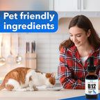 Líquido de Vitamina B-12 para Perros y Gatos - Metilcobalamina (Methyl B12) - Energía, Apetito y Estado de Ánimo