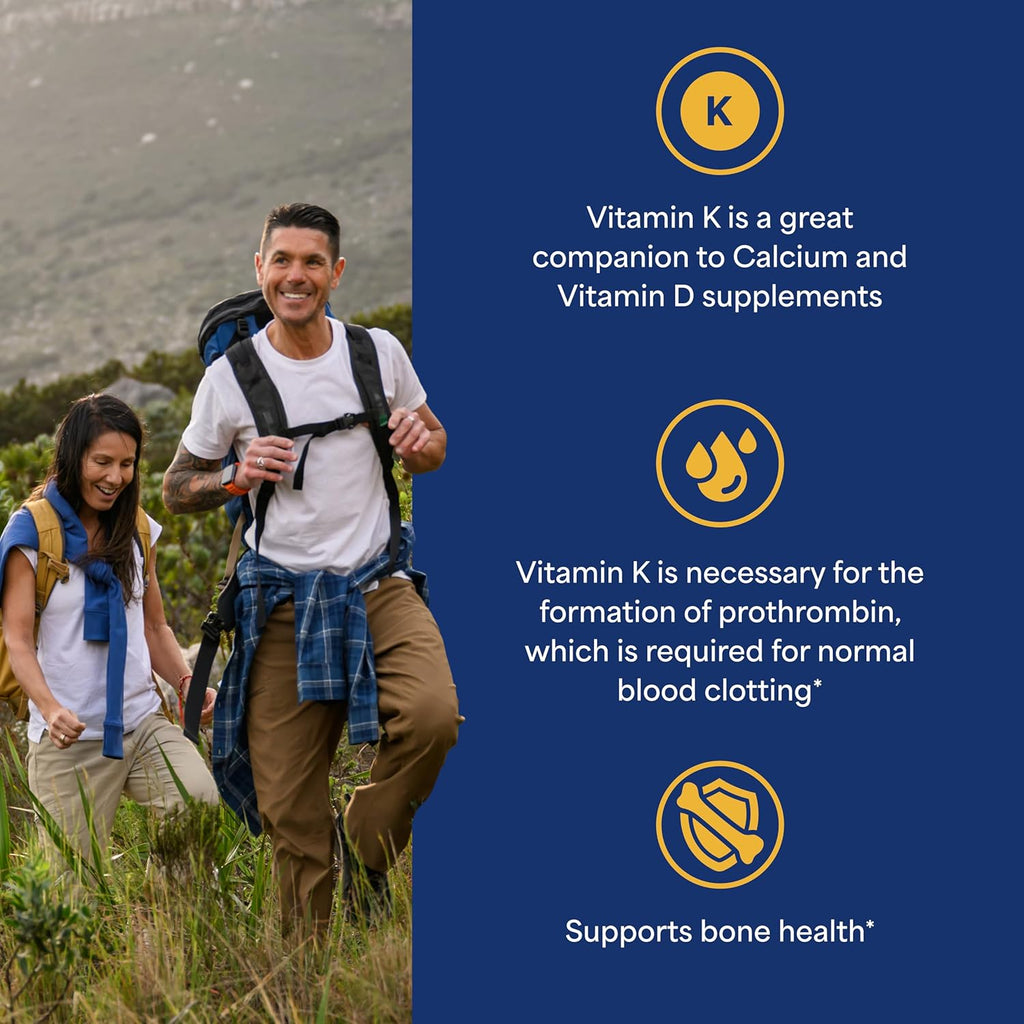 Puritan's Pride Vitamina K Premium 100 mcg, 100 Comprimidos