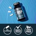 DHEA 50mg - Suplemento de Dehidroepiandrosterona para Hombres y Mujeres - 60 Cápsulas Veganas