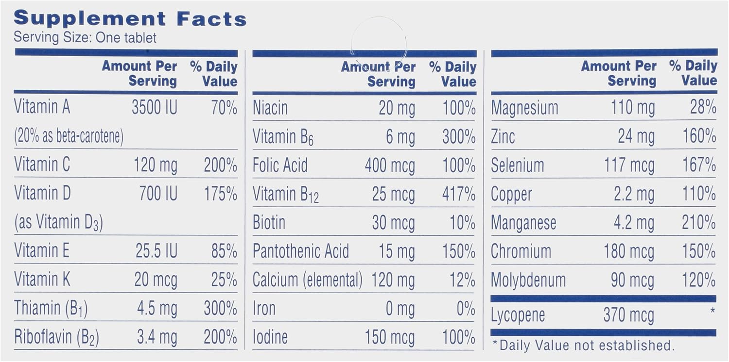 One A Day Men's 50+ Healthy Advantage Multivitamin, 65 Comprimidos
