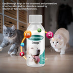 OptiBiomega Fish Oil for Dogs and Cats - Omega 3, Omega 6 and Zinc - 100 ml