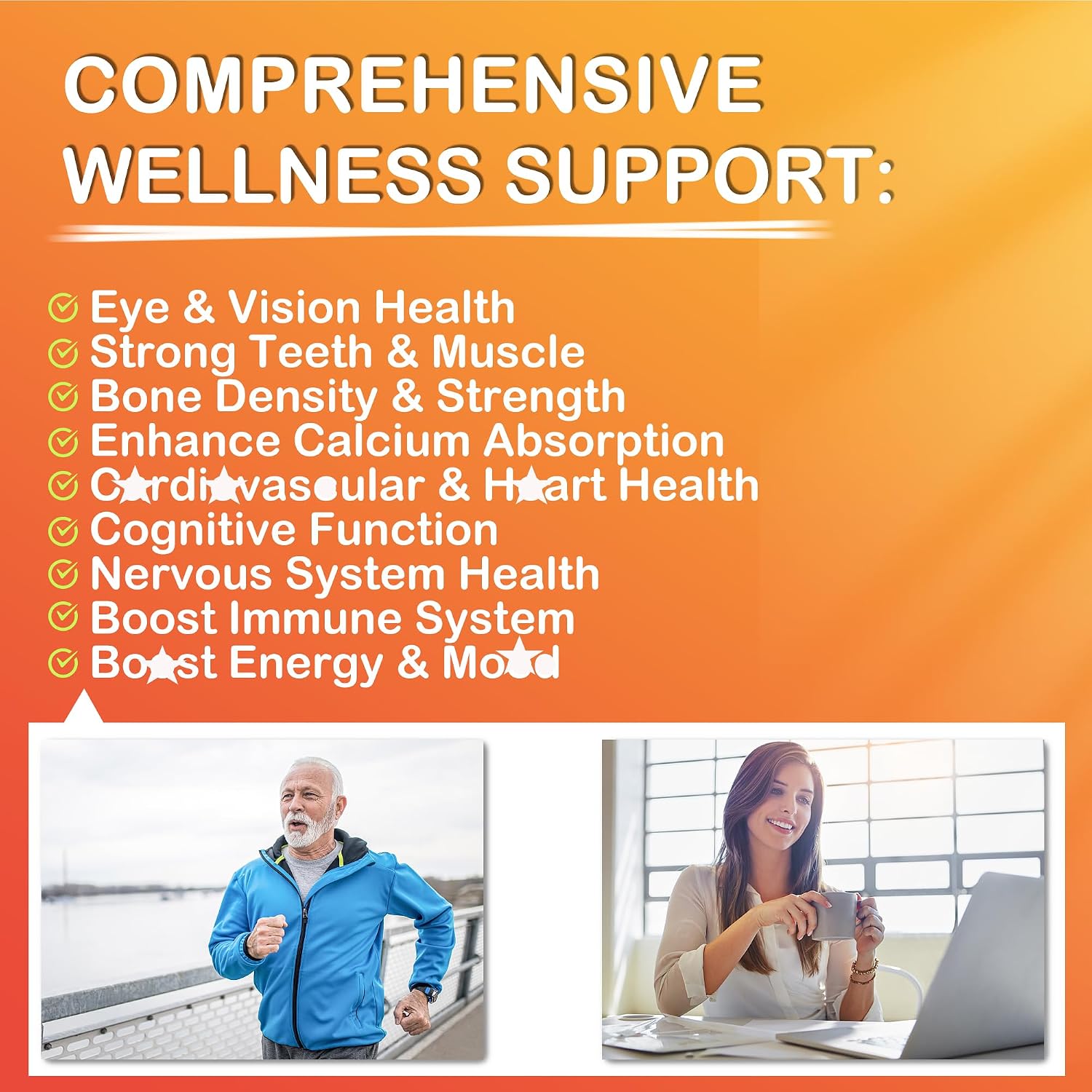 Gominolas ADK+Vitamina B12 Sin Azúcar - Vitamina D3 10000 UI, K2 MK-7 240 mcg, B12 5000 mcg, Multivitamínico Vegano para Adultos