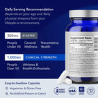 TRU NIAGEN Suplemento de NAD+ Patentado | Nicotinamida Ribósido (NR) | 30 dosis de 1000 mg (2x500 mg)