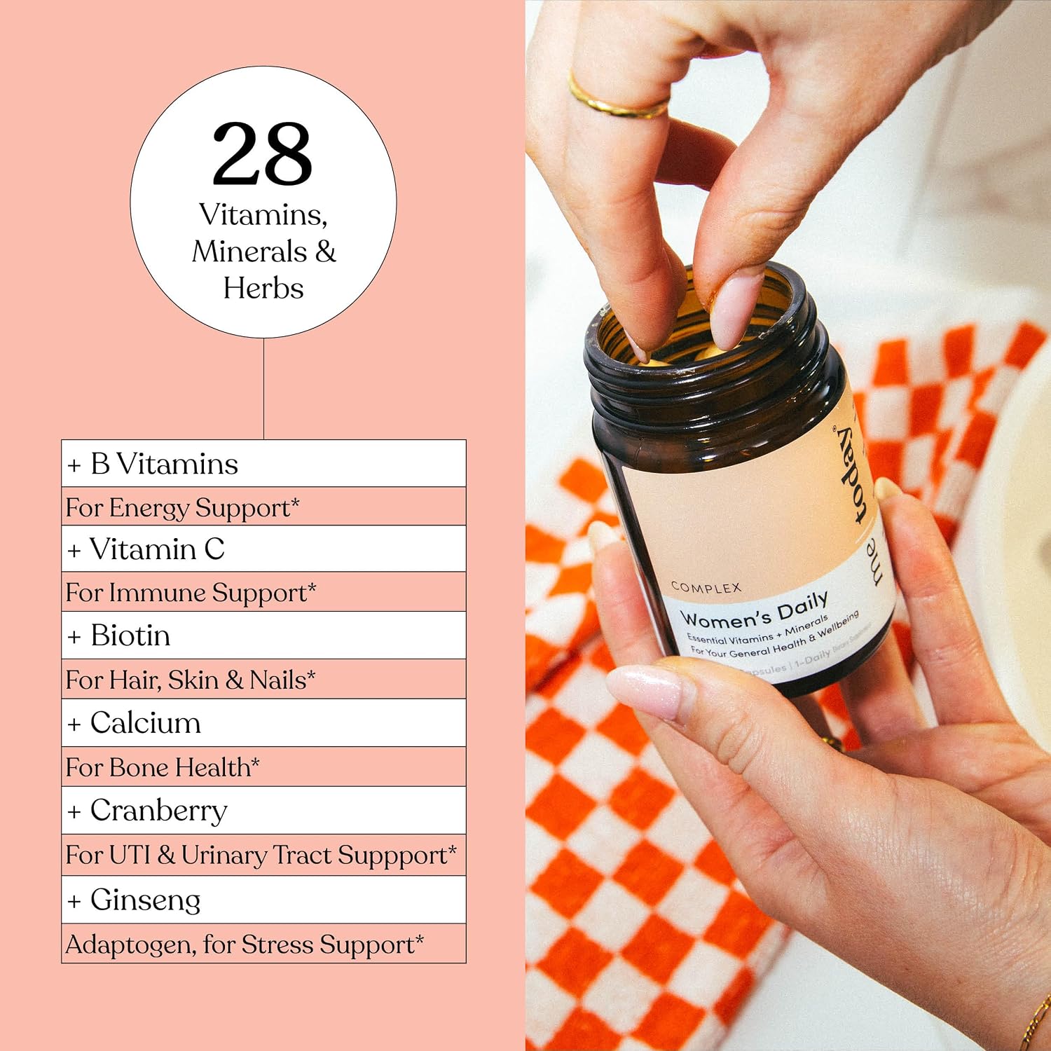 me today Multivitamínico Diario para Mujeres – 27 Vitaminas y Minerales – 30 Cápsulas Vegetarianas