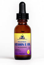 Tocopherol T-50 Aceite de Vitamina E Natural Puro 1 oz con Gotero de Vidrio