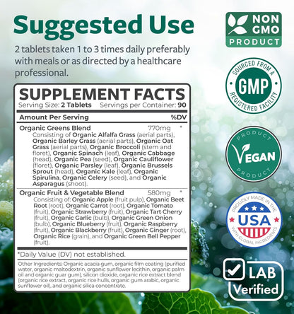 USDA Organic Super Greens - Suplemento de – Ajo y jengibre: Conocidos por sus propiedades tradicionales para el – Image 5