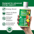 Life's Fortune Multivitamínico Líquido para Adultos y Mayores – 90+ Nutrientes, Sabor Tropical, 946 ml