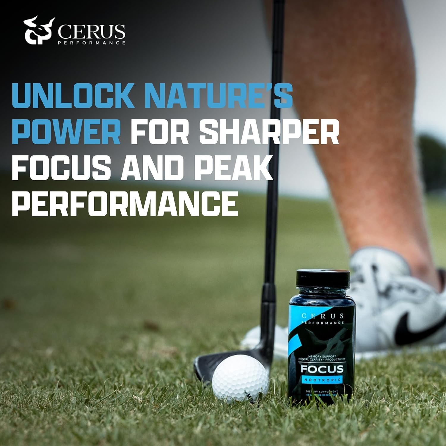 Cerus Performance Focus – Suplemento Nootrópico para Claridad Mental y Concentración – 60 Cápsulas