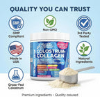 Calostro Bovino en Polvo + Colágeno con L-Glutamina, Vitaminas D, K2, C y Probióticos | Clean Nutra