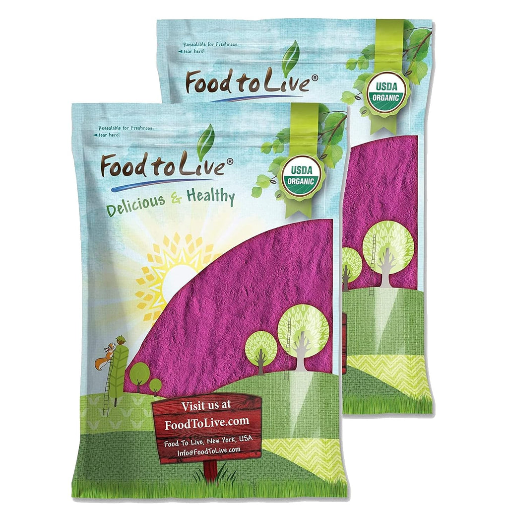 Food to Live Polvo de Zumo de Grosella Negra Orgánica, 1.8 kg (4 libras) - No OGM, Crudo, Kosher, Vegano, Rico en Antioxidantes