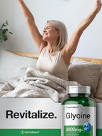 Horbäach Glicina 3000mg | 100 Cápsulas | No-GMO, Sin Gluten