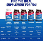 AVED Iron Free Daily Multivitamin – Multivitamínico sin hierro para hombres y mujeres, 120 comprimidos