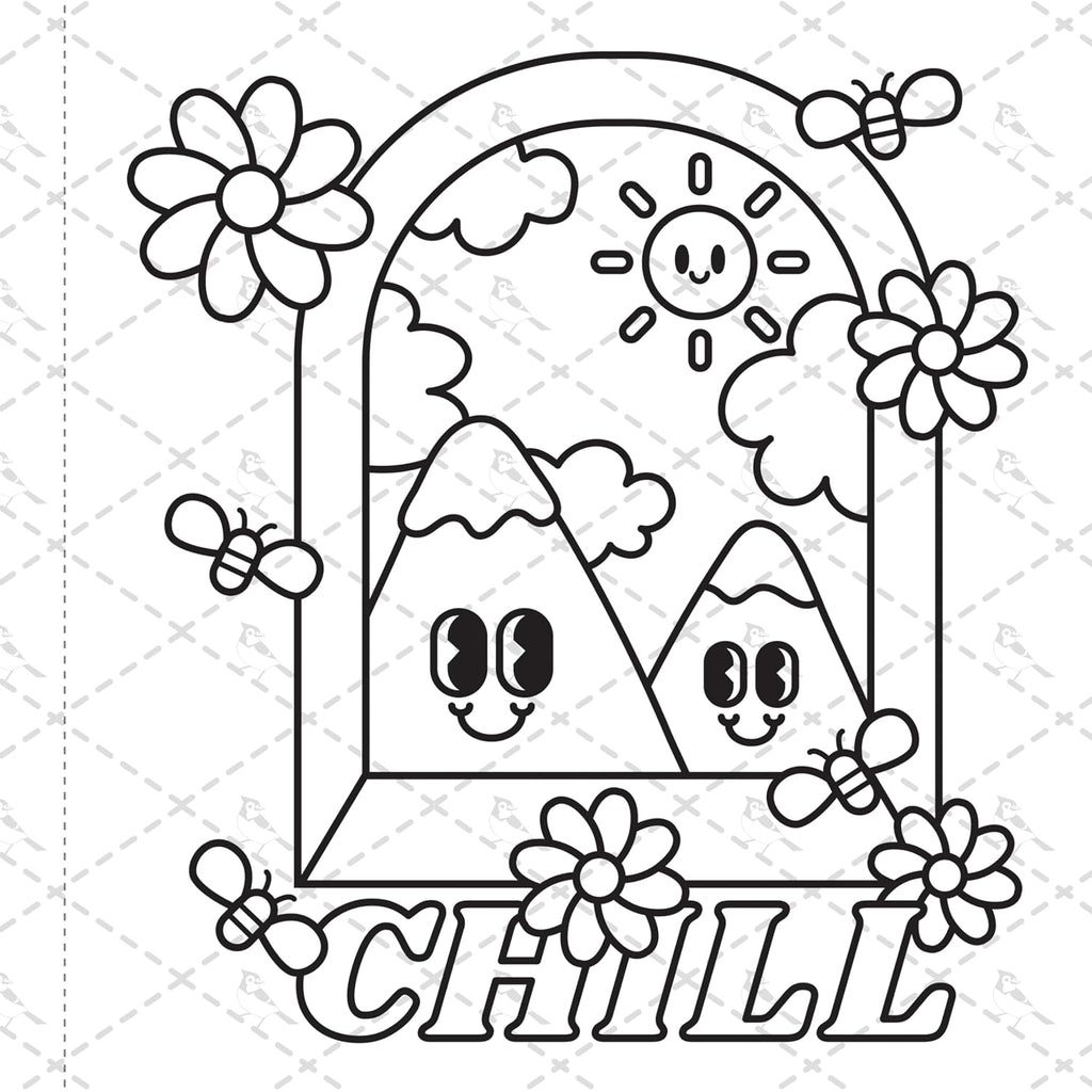 Cozy Coloring Good Vibes: Más de 50 Páginas Fáciles con Perforaciones para Colorear