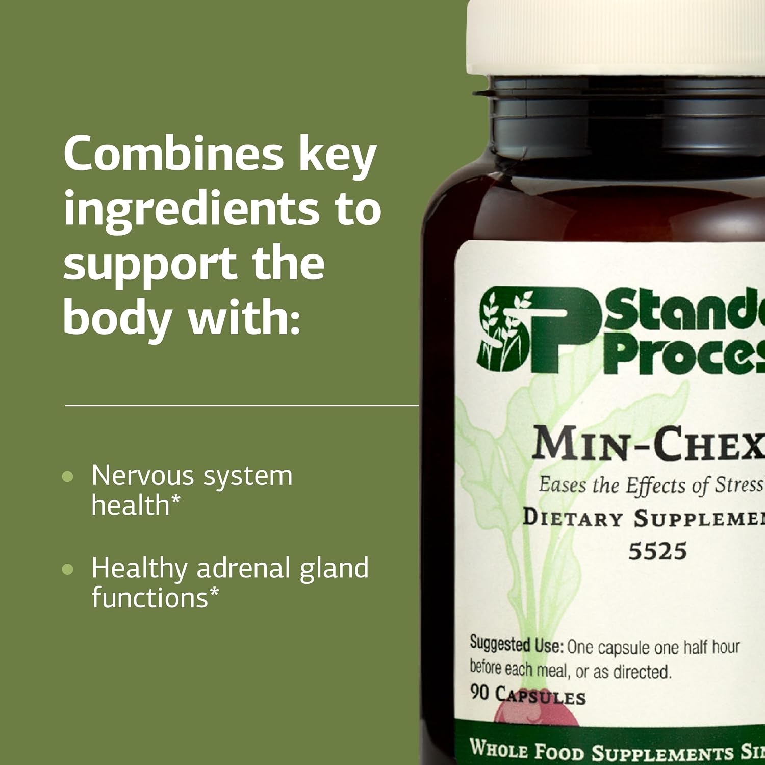 Standard Process Min-Chex - Complemento para el Sistema Nervioso - 90 Cápsulas