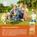 GONGOTA Gominolas de Citrato de Calcio 1200 mg con Vitamina D3 - Apoyo para Huesos, Músculos y Articulaciones - Sin Azúcar, Sabor Piña - 120 Gominolas