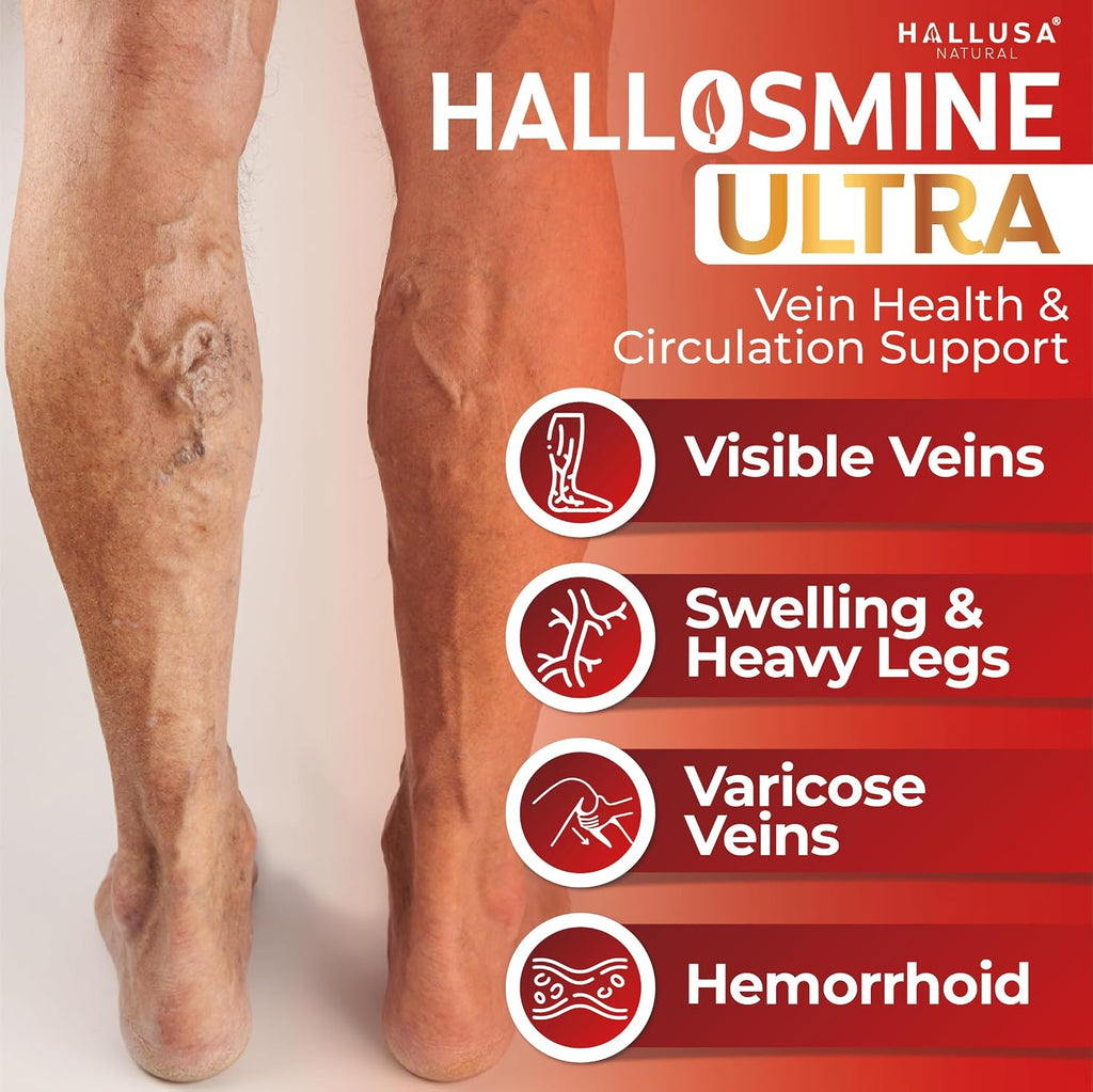 Hallosmine Ultra - Diosmin 500mg y Hesperidin 150mg - 60 cápsulas