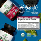 ORGANIC INDIA Essential Female - Suplemento Herbal Femenino, Equilibrio Hormonal, 90 Cápsulas