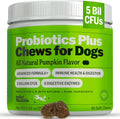 Deley Naturals Probióticos Plus Masticables para Perros - 5 Mil Millones UFC con Enzimas Digestivas - Sabor a Calabaza - 90 Unidades
